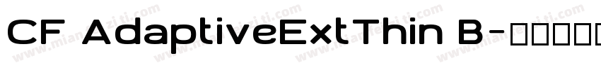 CF AdaptiveExtThin B字体转换